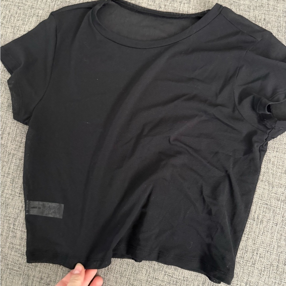 Black Sheer Baby T